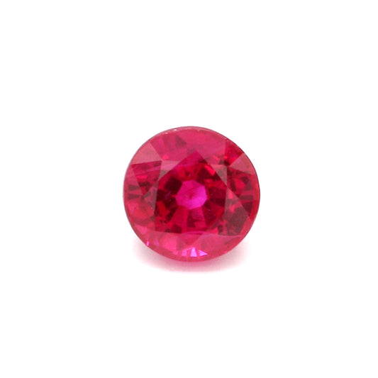 0.58ct Round Ruby, H(a), Myanmar - 4.65 - 4.65 x 3.12mm
