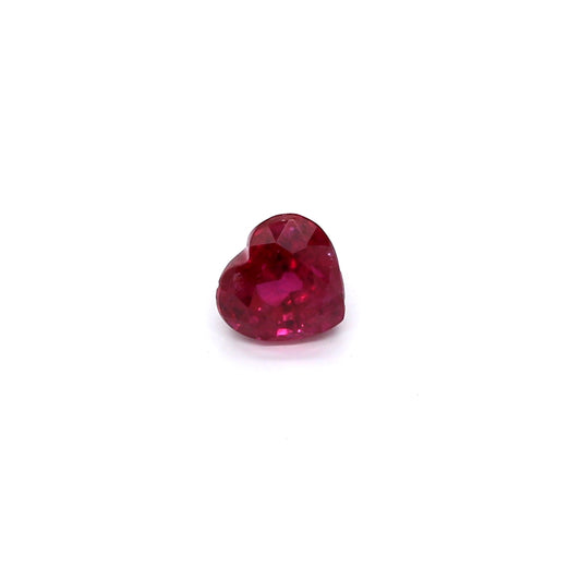 0.75ct Heart Shape Ruby, H(a), Thailand - 4.86 x 5.25 x 3.56mm
