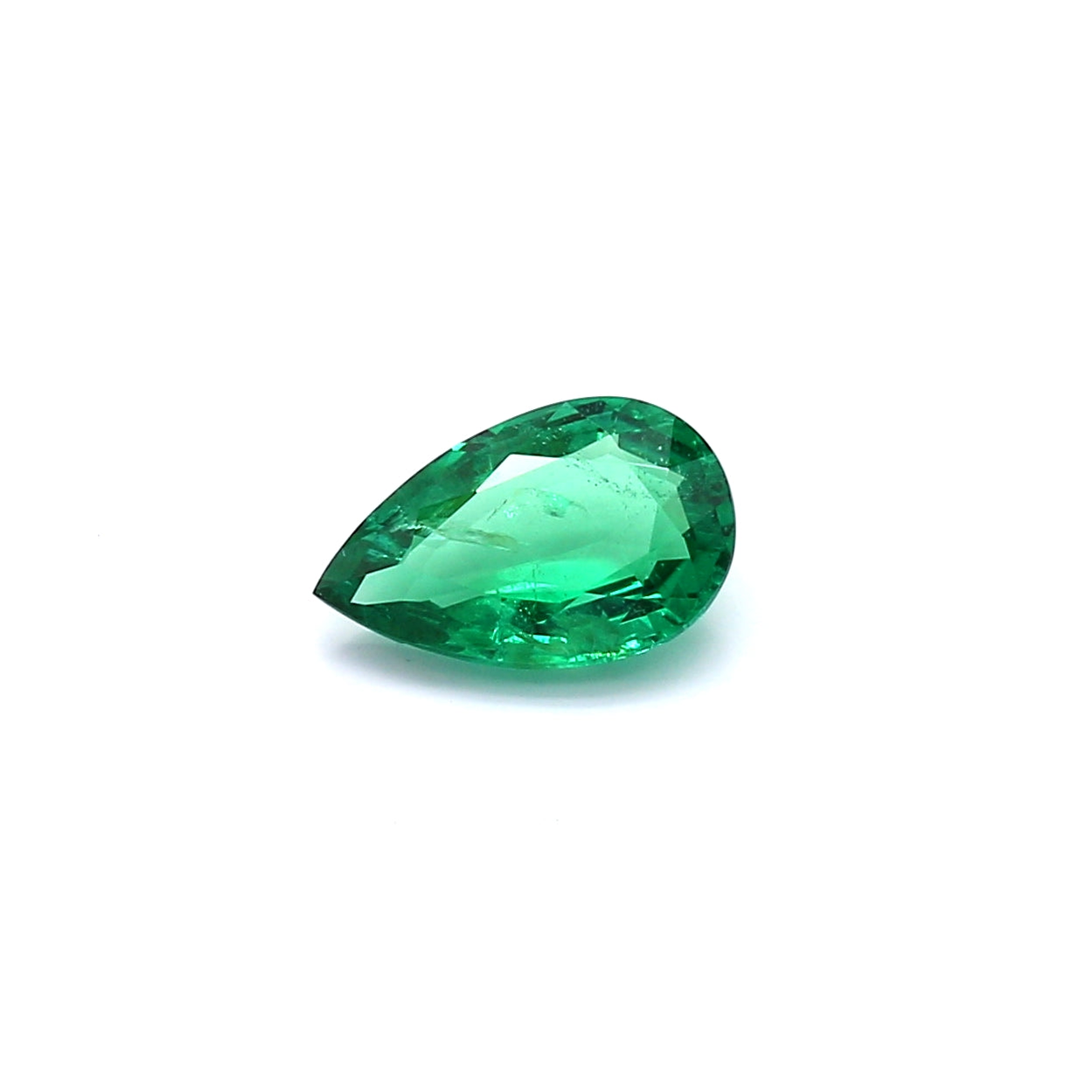 0.80ct Pear Shape Emerald, Minor Oil, Russia - 8.60 x 5.45 x 2.93mm