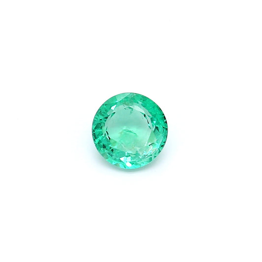 0.95ct Round Emerald, Minor Oil, Russia - 6.34 - 6.40 x 3.56mm