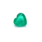 0.96ct Heart Shape Emerald, Moderate Oil, Zambia - 6.80 x 7.18 x 3.65mm