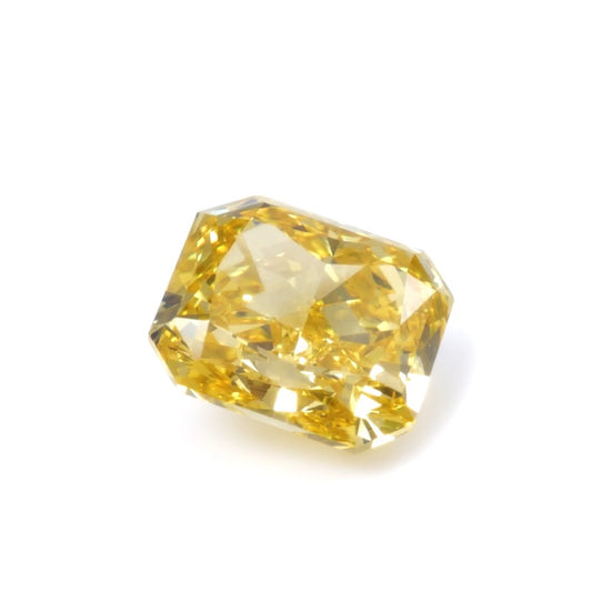 1.09ct Fancy Vivid Yellow, Radiant Diamond, VS2 - 6.04 x 5.19 x 3.76mm