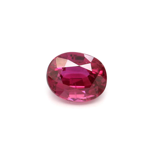 1.14ct Pinkish Red, Oval Ruby, H(a), Madagascar - 6.27 x 5.09 x 3.71mm
