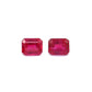1.16ct Octagon Ruby Pair, Heated, Myanmar - 4.85 x 3.85mm