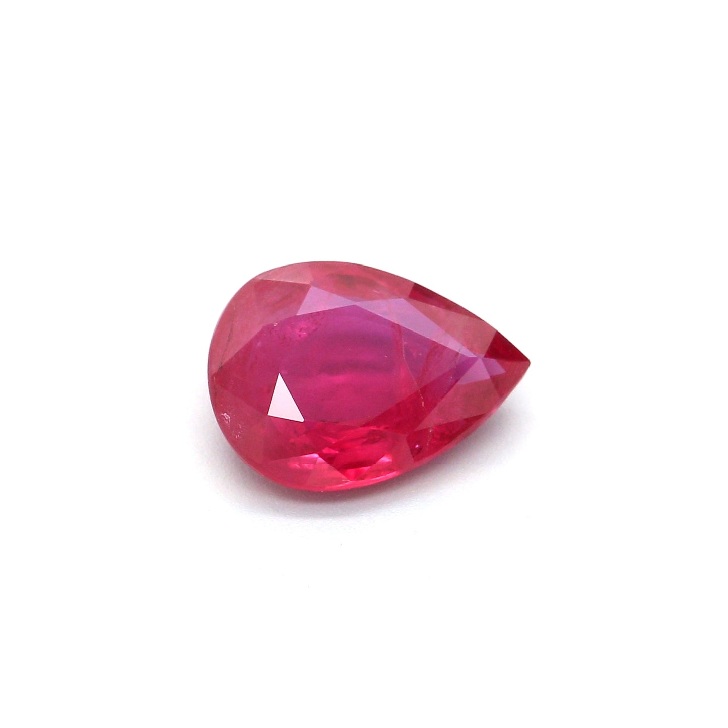 1.22ct Purplish Red, Pear Shape Ruby, H(b), Mozambique - 8.06 x 6.03 x 2.78mm