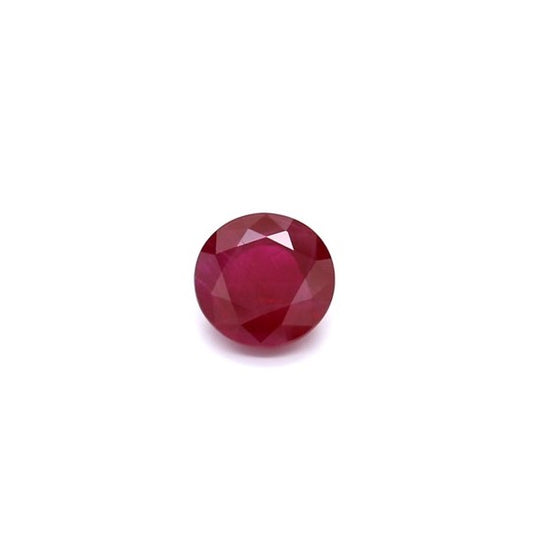 1.43ct Round Ruby, H(b), Myanmar - 6.70 - 6.70 x 3.57mm