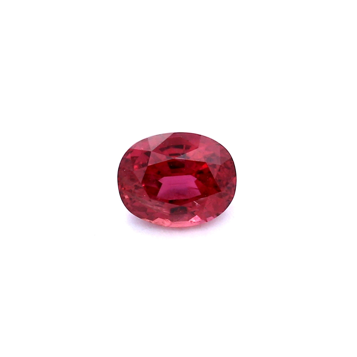 1.61ct Pinkish Red, Oval Ruby, No Heat, Thailand - 7.29 x 5.86 x 4.31mm