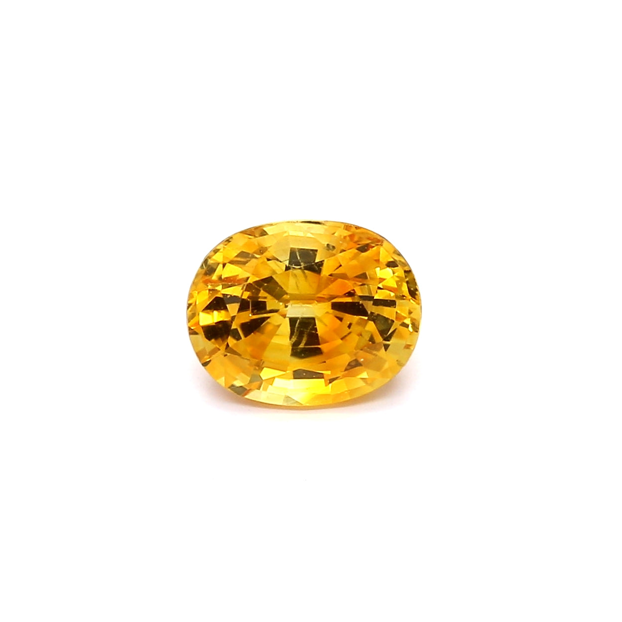 2.08ct Yellow, Oval Sapphire, Heated, Sri Lanka - 8.19 x 6.61 x 4.74mm