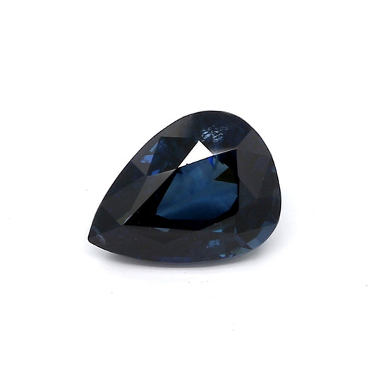 2.24ct Pear Shape Sapphire, Heated, Basaltic - 9.46 x 7.02 x 4.59mm