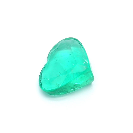 2.41ct Heart Shape Emerald, Moderate Oil, Colombia - 8.37 x 10.08 x 5.20mm