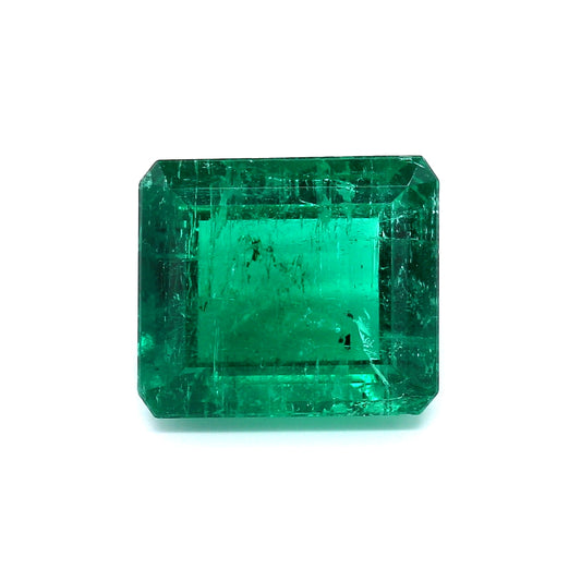 5.53ct Octagon Emerald, Moderate Oil, Colombia - 12.24 x 10.63 x 5.86mm