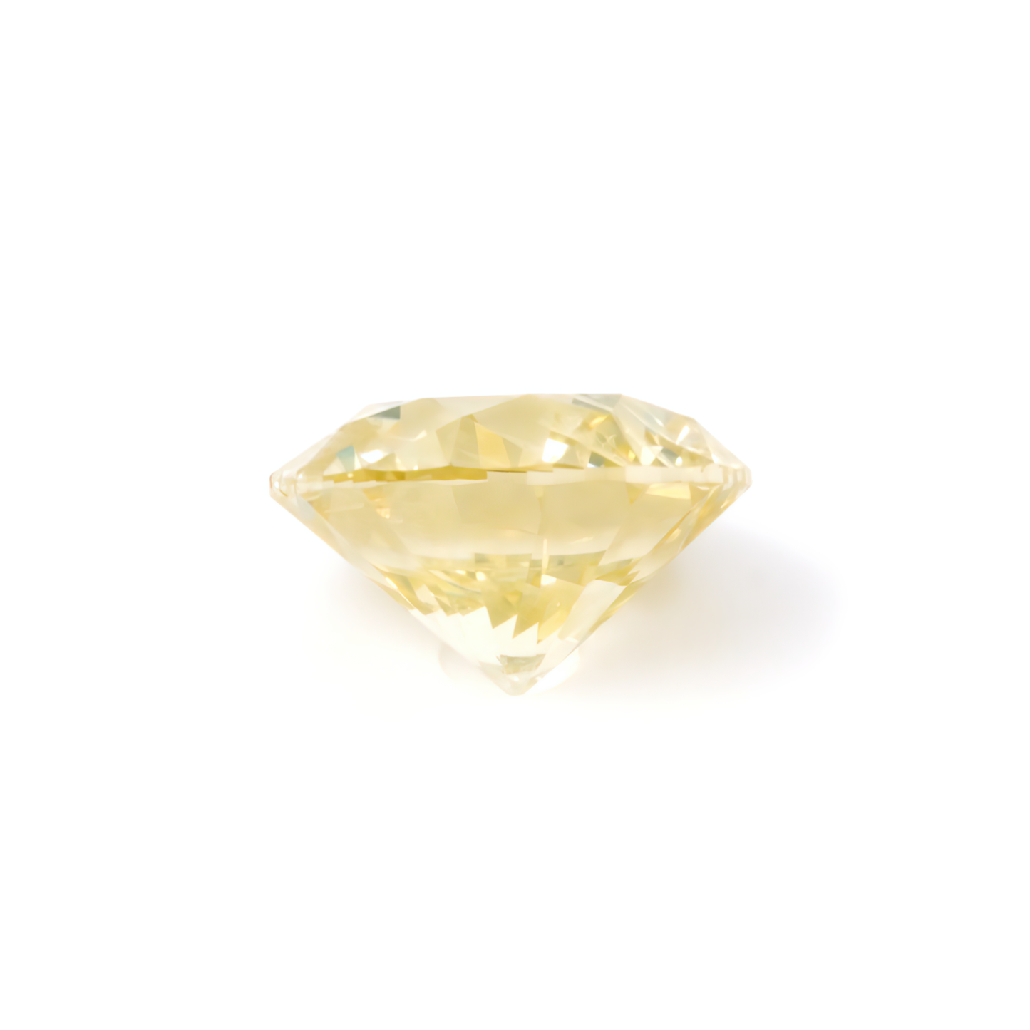 1.05ct Round Brilliant, Fancy Yellow Diamond - 6.44 - 6.51 x 3.99mm