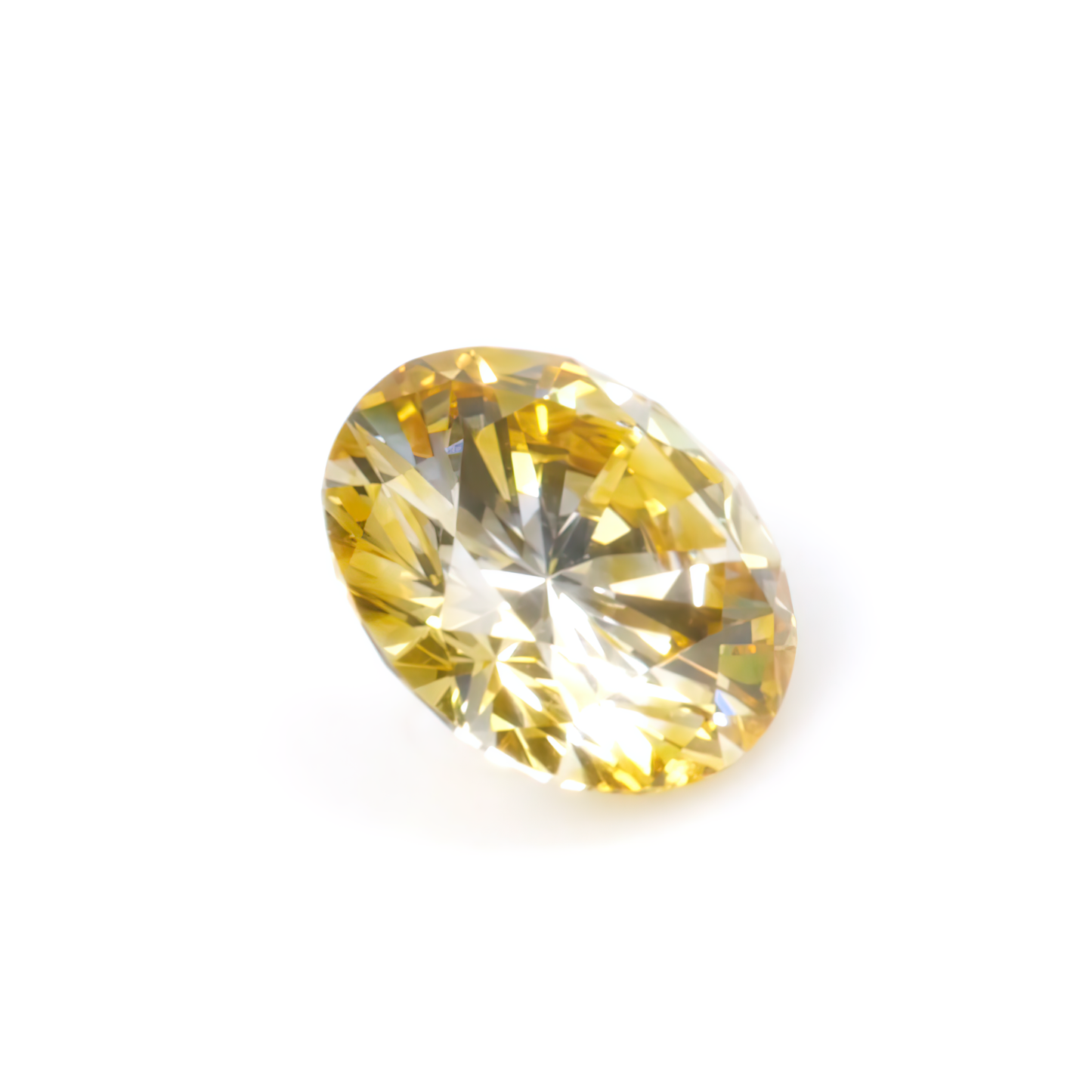 0.34ct Fancy Yellow, Round Diamond, VS2 - 4.66 - 4.73 x 2.68mm