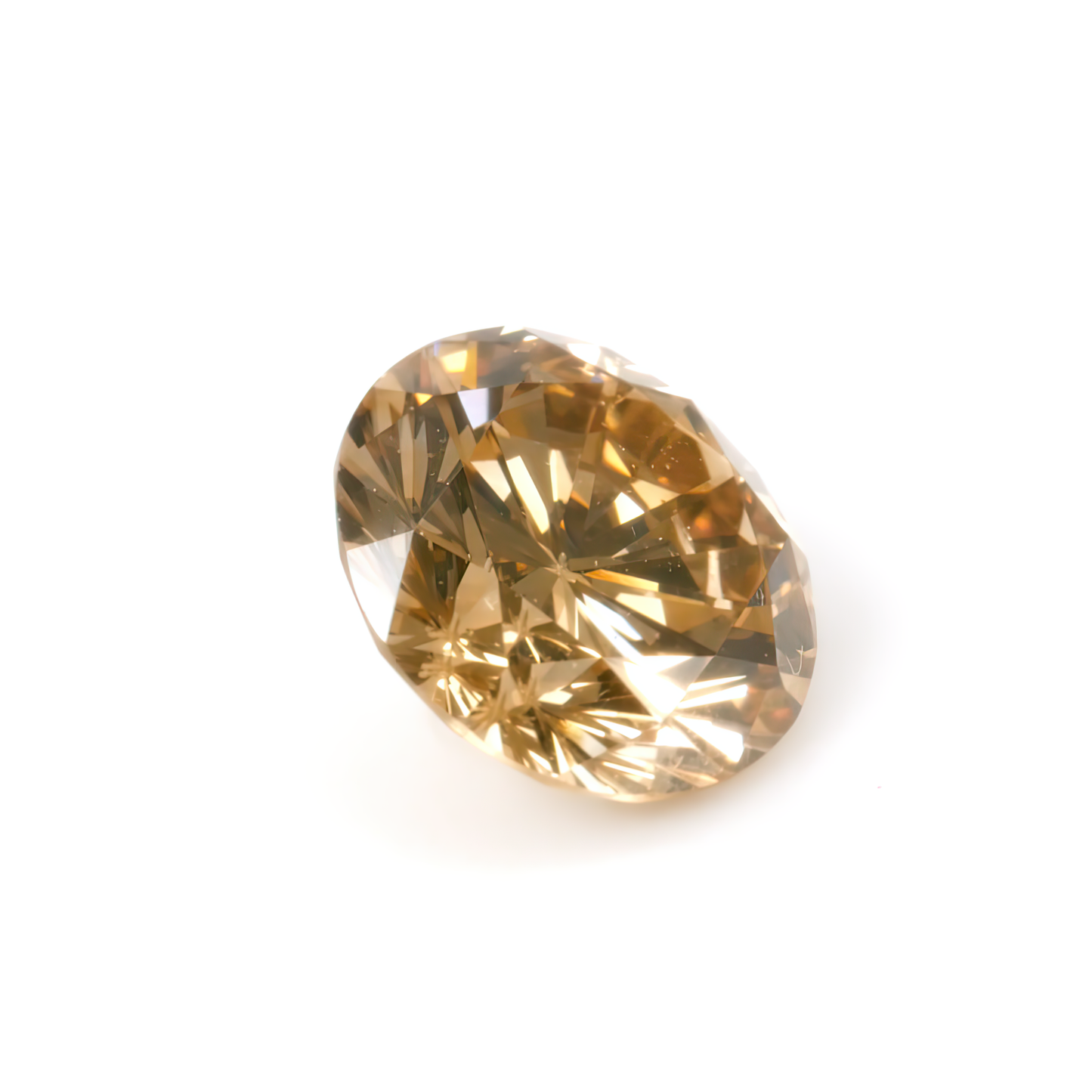 0.84ct Fancy Brown-Yellow, Round Diamond - 6.05 - 6.13 x 3.70mm