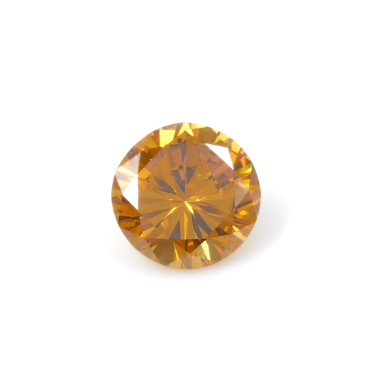 0.33ct Fancy Deep Yellow-Orange, Round Diamond - 4.39 - 4.50 x 2.77mm