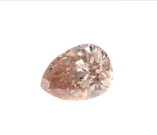 0.61ct Fancy Brownish Orange, Pear Shape Diamond - 6.55 x 4.84 x 3.04mm