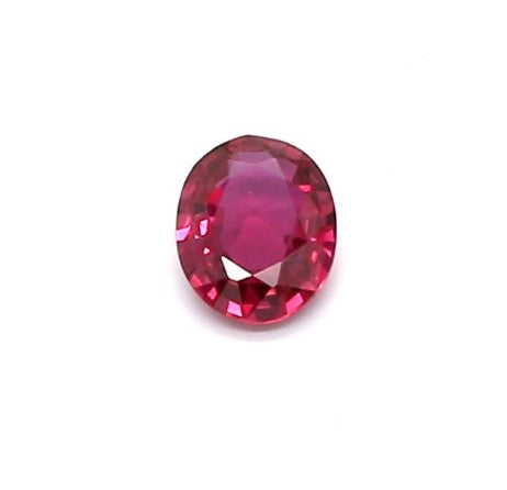0.24ct Pinkish Red, Oval Ruby, Heated, Thailand - 4.51 x 3.53 x 1.74mm