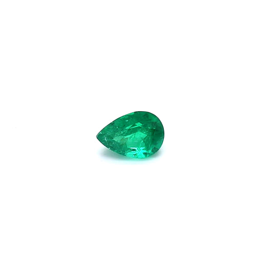 0.25ct Pear Shape Emerald, Minor Oil, Colombia - 4.97 x 3.56 x 2.79mm