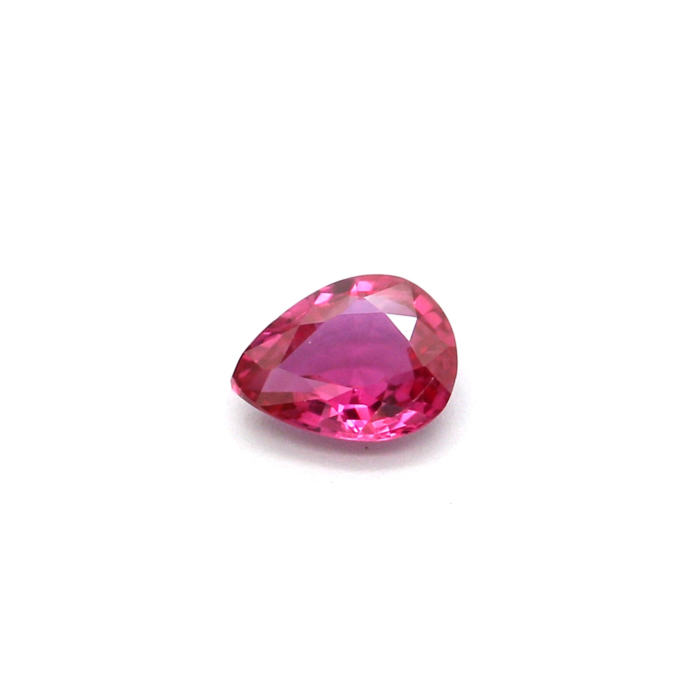 0.28ct Pinkish Red, Pear Shape Ruby, Heated, Thailand - 4.89 x 3.80 x 1.85mm