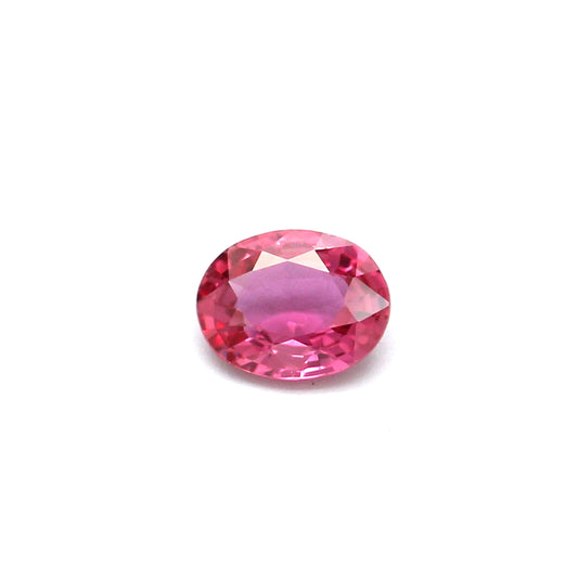 0.28ct Pink, Oval Sapphire, Heated, Thailand - 4.79 x 3.74 x 1.88mm