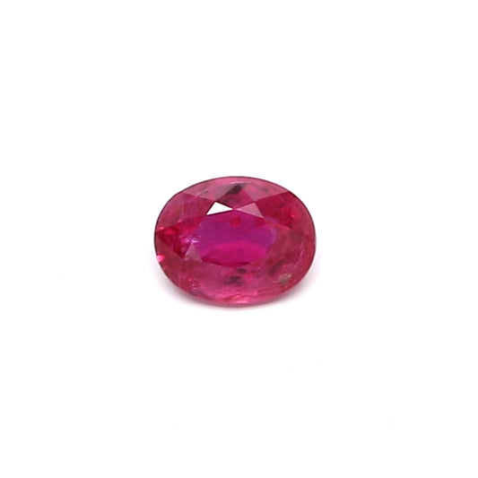 0.29ct Pinkish Red, Oval Ruby, H(a), Thailand - 4.50 x 3.55 x 2.19mm