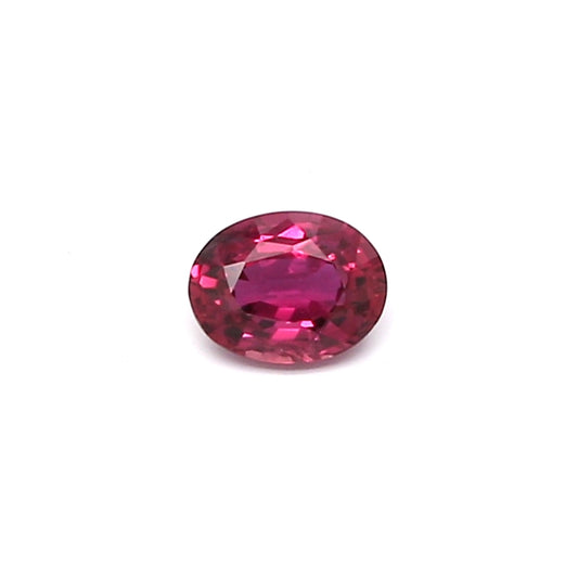 0.30ct Pinkish Red, Oval Ruby, Heated, Thailand - 4.58 x 3.51 x 2.22mm