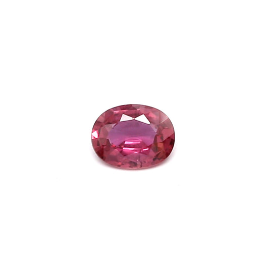 0.30ct Orangy Pink, Oval Sapphire, Heated, Thailand - 4.93 x 3.80 x 1.93mm