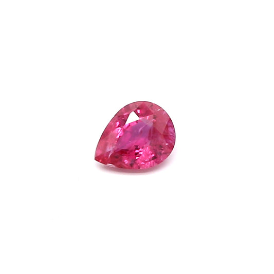 0.32ct Pink, Pear Shape Sapphire, Heated, Thailand - 5.00 x 3.89 x 2.25mm