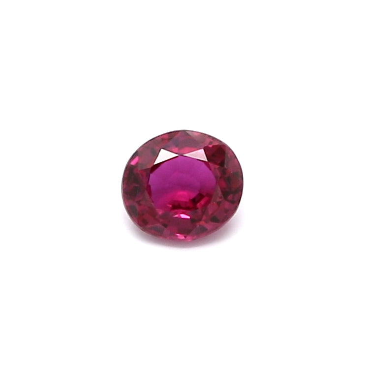0.33ct Pinkish Red, Oval Ruby, Heated, Thailand - 4.42 x 3.98 x 2.24mm