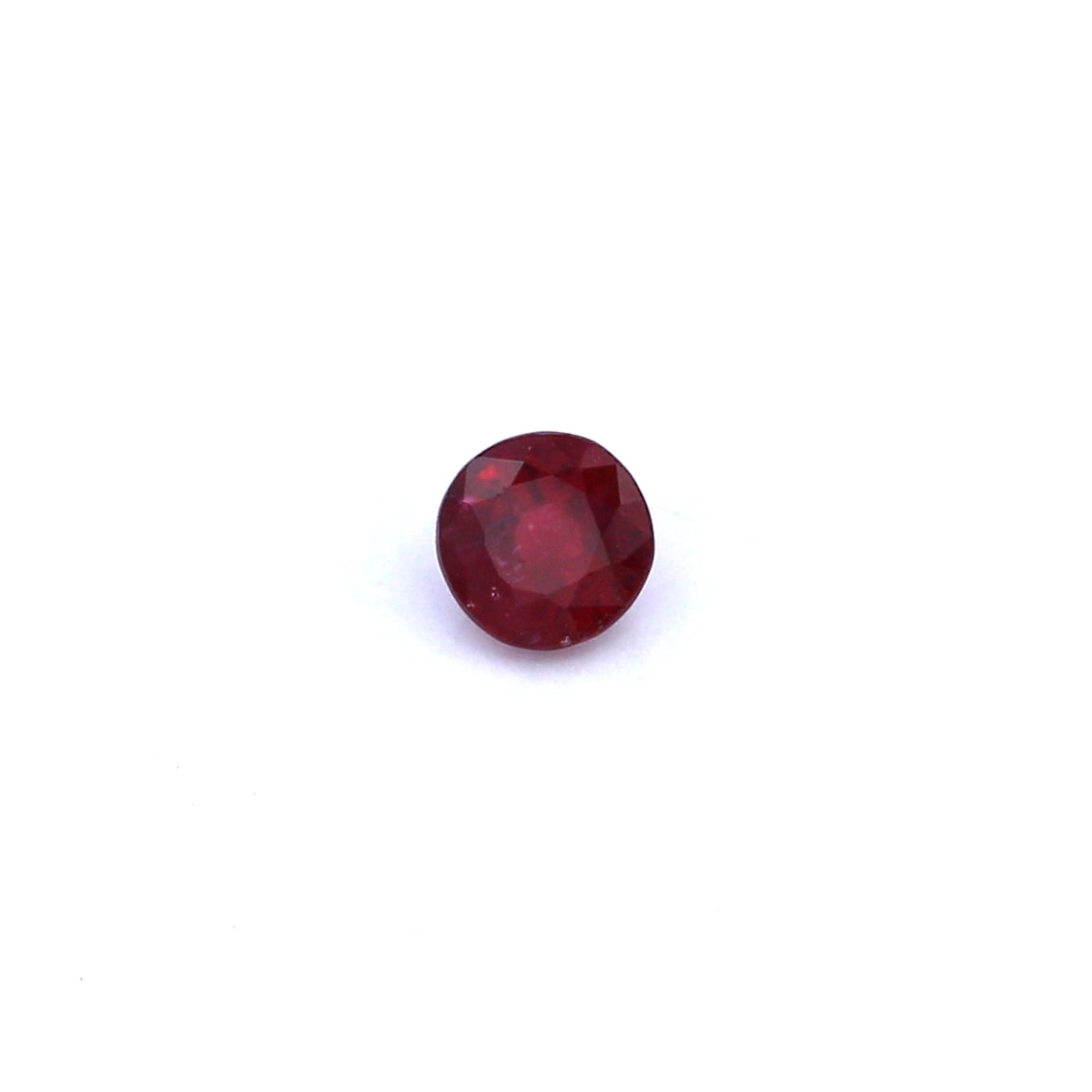 0.35ct Round Ruby, Heated, Thailand - 3.93 x 3.99 x 2.65mm