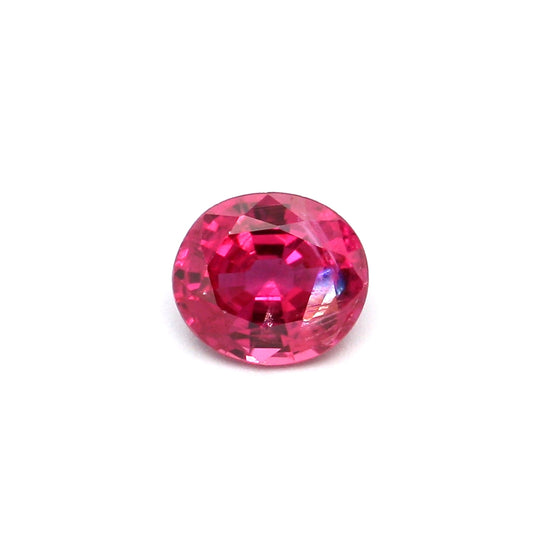 0.36ct Pinkish Red, Oval Ruby, Heated, Thailand - 4.64 x 4.08 x 2.36mm