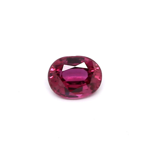 0.37ct Pinkish Red, Oval Ruby, No Heat, Thailand - 4.75 x 3.73 x 2.29mm