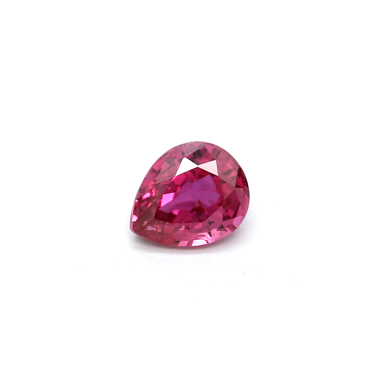 0.39ct Purplish Pink, Pear Shape Sapphire, Heated, Thailand - 4.85 x 3.97 x 2.59mm