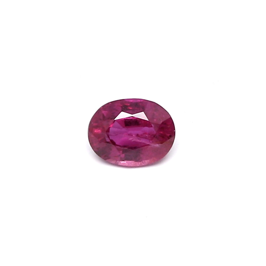 0.39ct Purplish Pink, Oval Sapphire, Heated, Thailand - 4.92 x 3.82 x 2.46mm