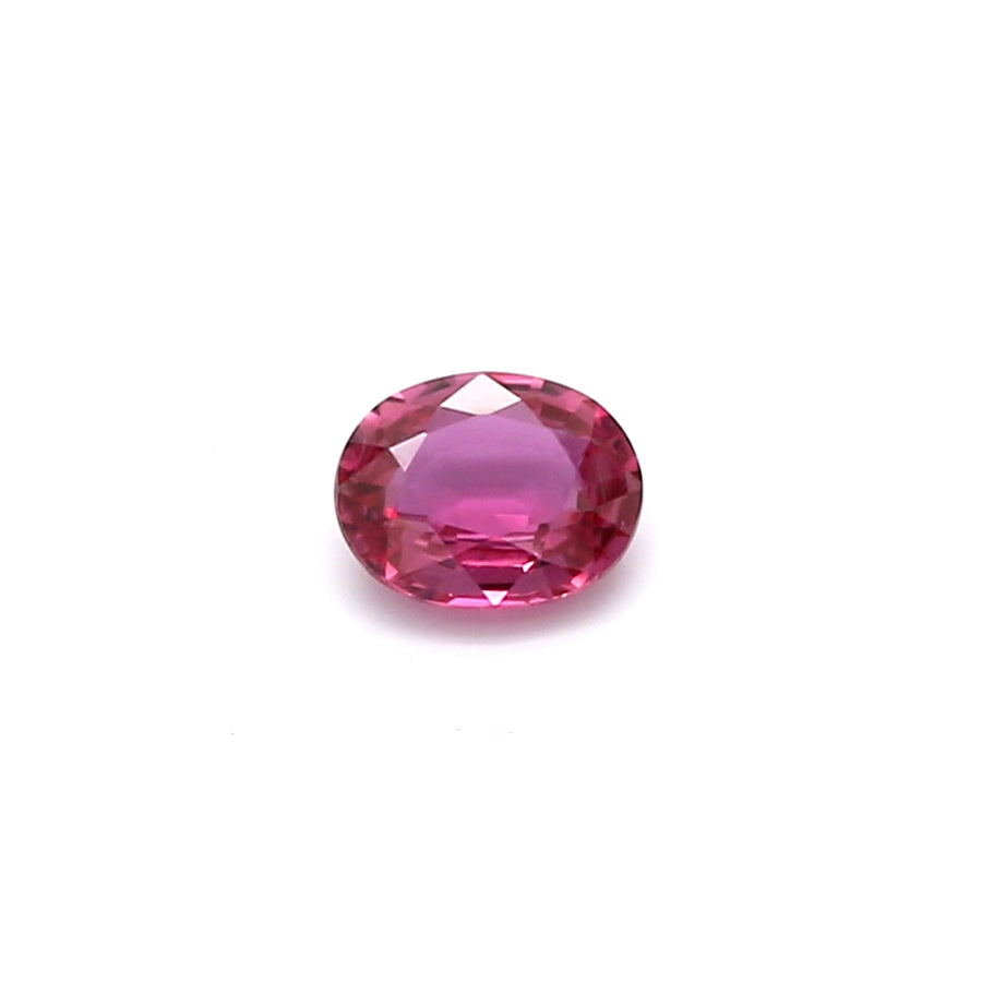 0.39ct Purplish Pink, Oval Sapphire, Heated, Thailand - 4.99 x 4.04 x 2.07mm