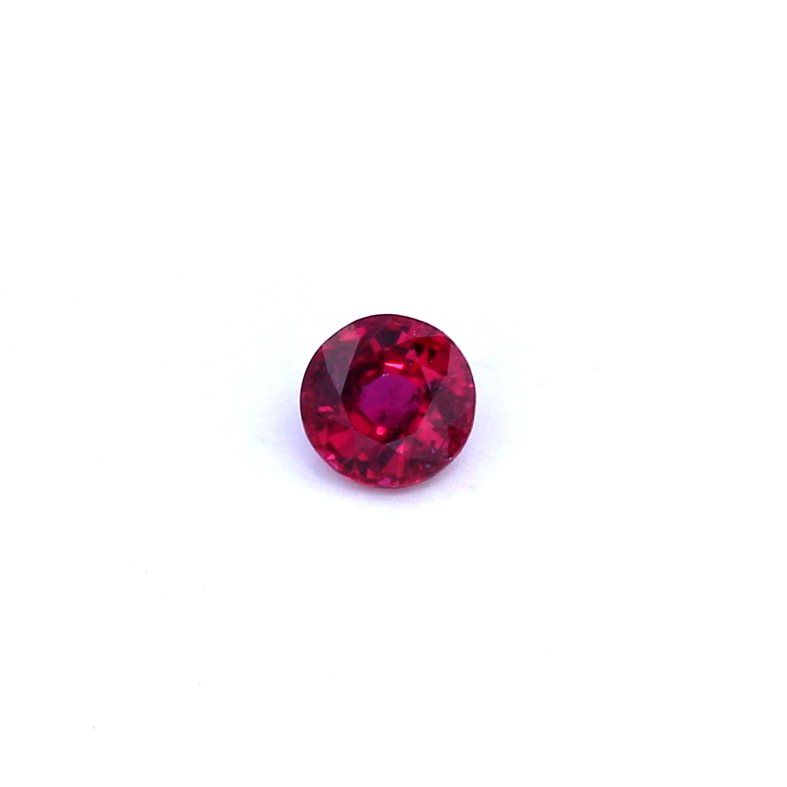 0.41ct Purplish Red, Round Ruby, Heated, Thailand - 4.42 x 4.47 x 2.50mm