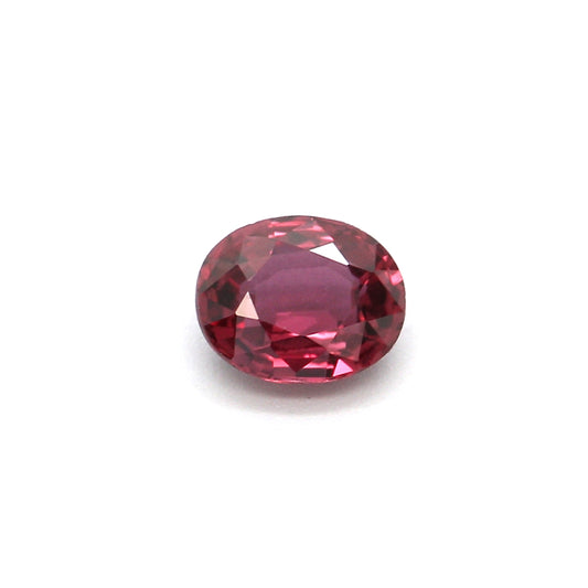 0.41ct Purplish Red, Oval Ruby, Heated, Mozambique - 4.90 x 4.07 x 2.22mm