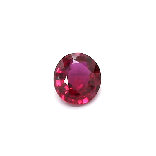0.41ct Oval Ruby, Heated, Mozambique - 4.87 x 4.38 x 2.30mm