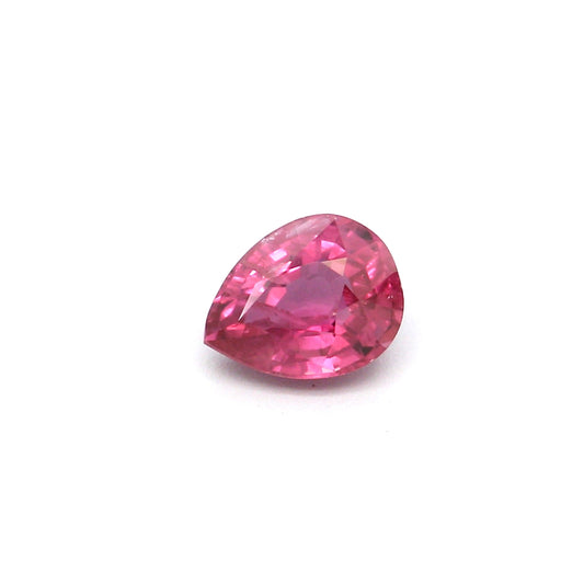 0.42ct Pink, Pear Shape Sapphire, Heated, Thailand - 5.04 x 3.98 x 2.59mm