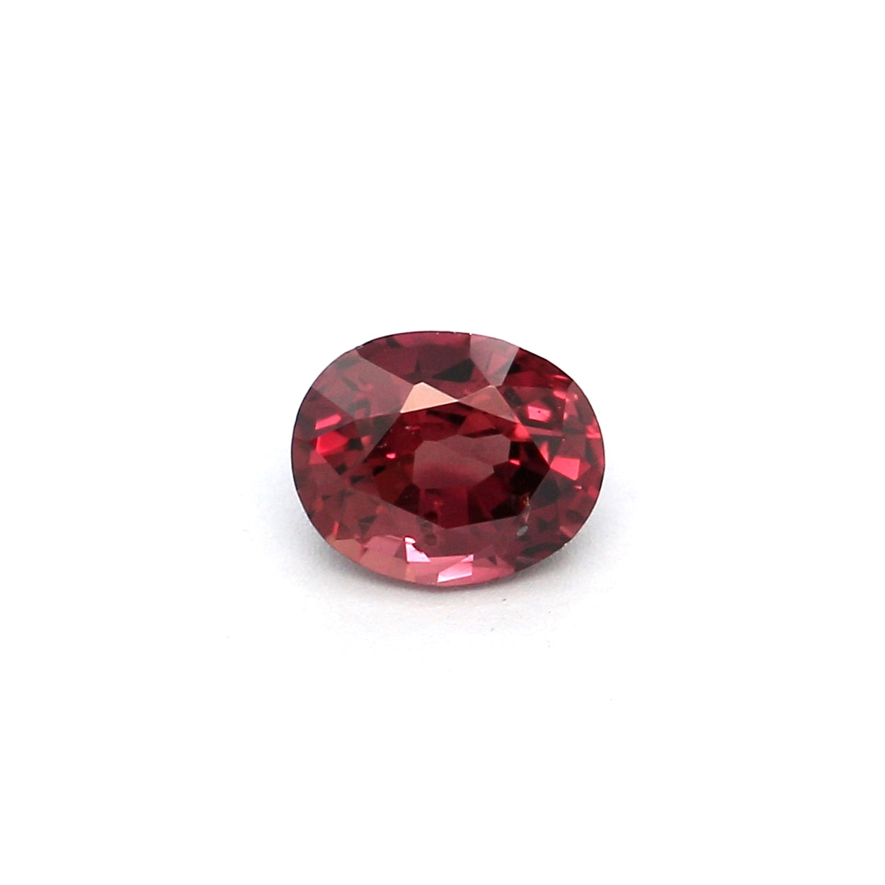 0.42ct Orangy Red, Oval Ruby, Heated, Thailand - 4.86 x 3.96 x 2.76mm