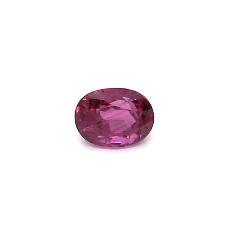 0.43ct Pinkish Red, Oval Ruby, Heated, Thailand - 4.55 x 3.48 x 2.98mm