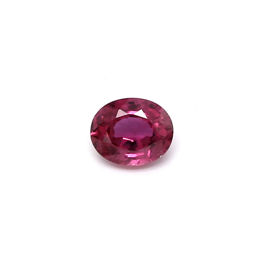 0.43ct Purplish Pink, Oval Sapphire, Heated, Thailand - 5.01 x 4.10 x 2.42mm