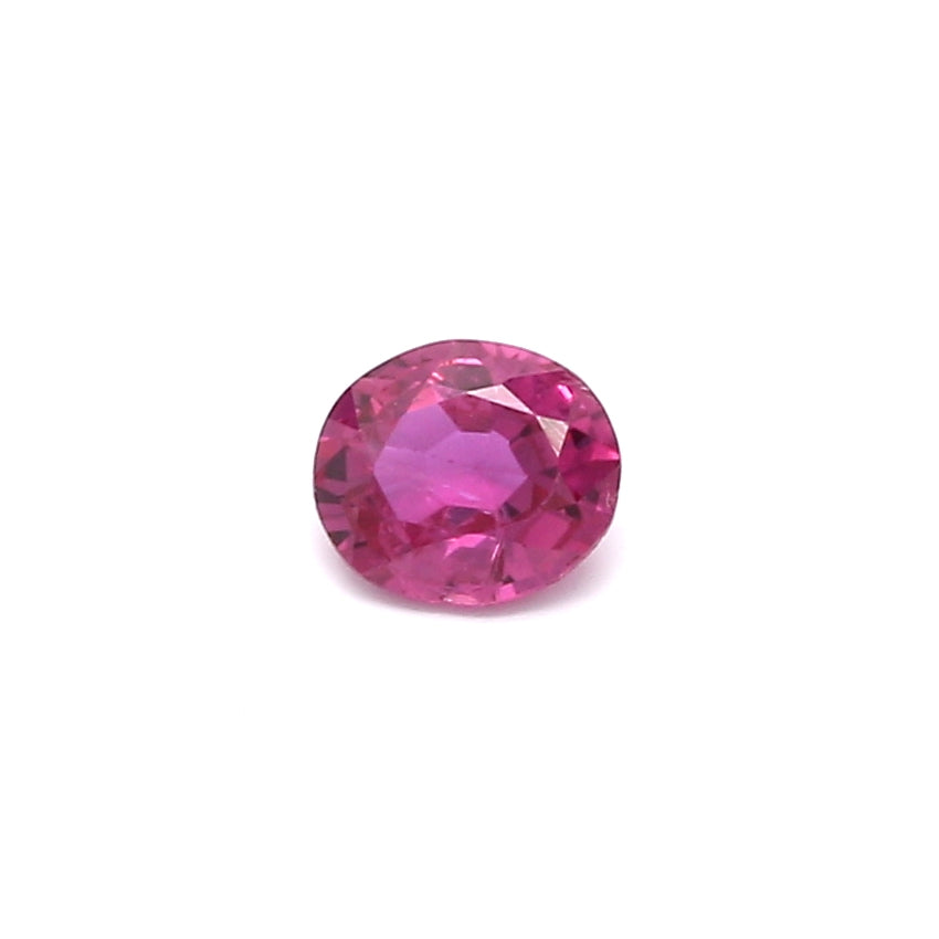 0.44ct Pink, Oval Sapphire, Heated, Thailand - 4.99 x 4.31 x 2.54mm