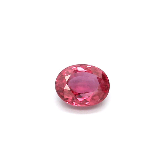 0.45ct Orangy Pink, Oval Sapphire, Heated, Thailand - 5.02 x 4.04 x 2.38mm