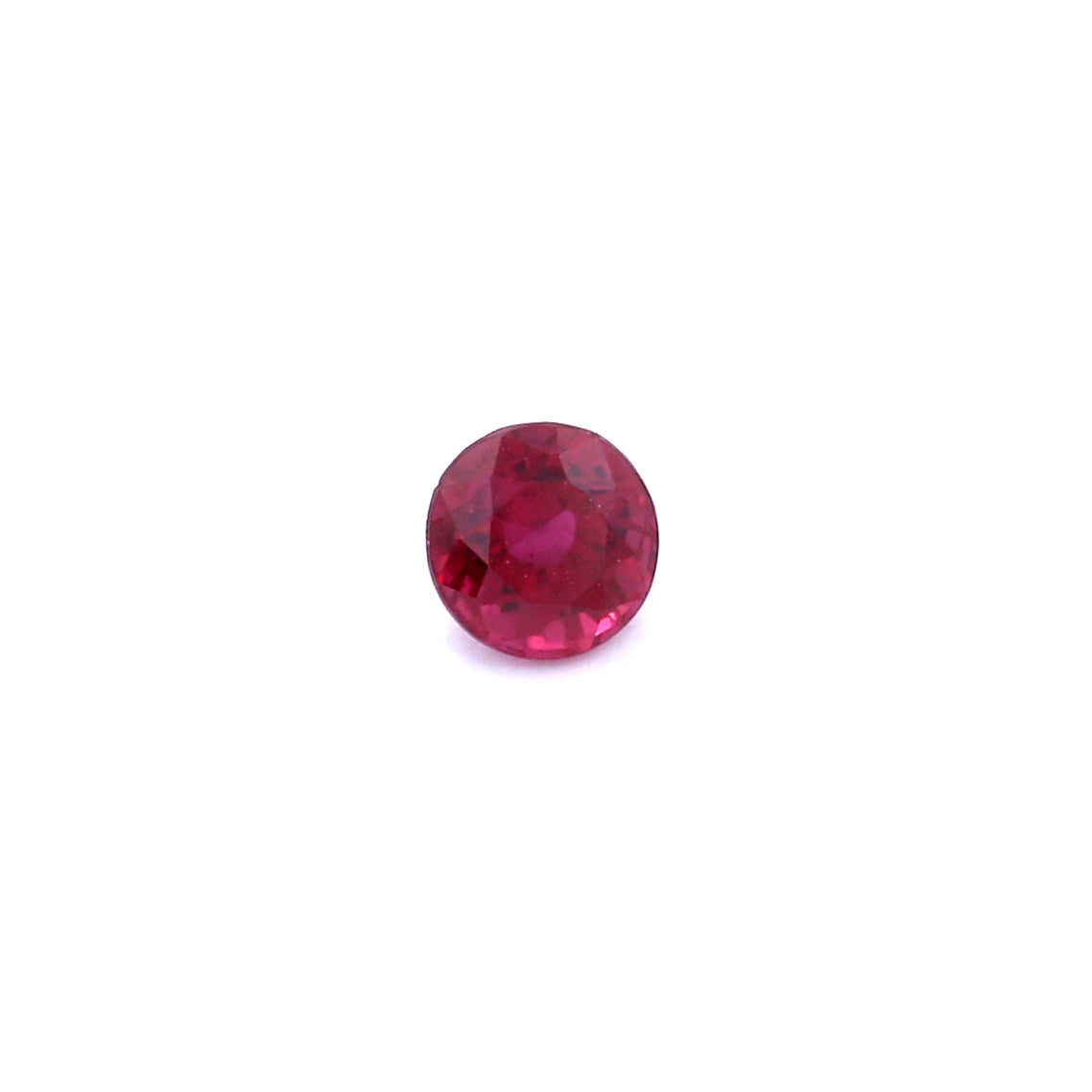 0.46ct Purplish Red, Round Ruby, Heated, Thailand - 4.29 - 4.40 x 3.03mm