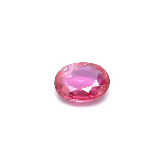 0.46ct Purplish Pink, Oval Sapphire, Heated, Thailand - 5.52 x 4.61 x 1.75mm