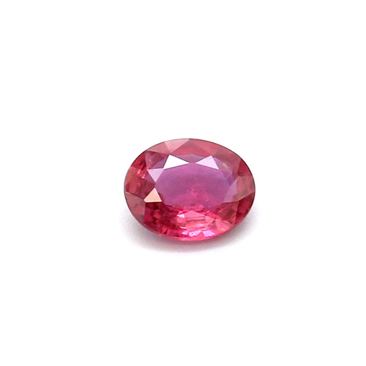 0.46ct Purplish Pink, Oval Sapphire, Heated, Thailand - 5.44 x 4.37 x 2.05mm