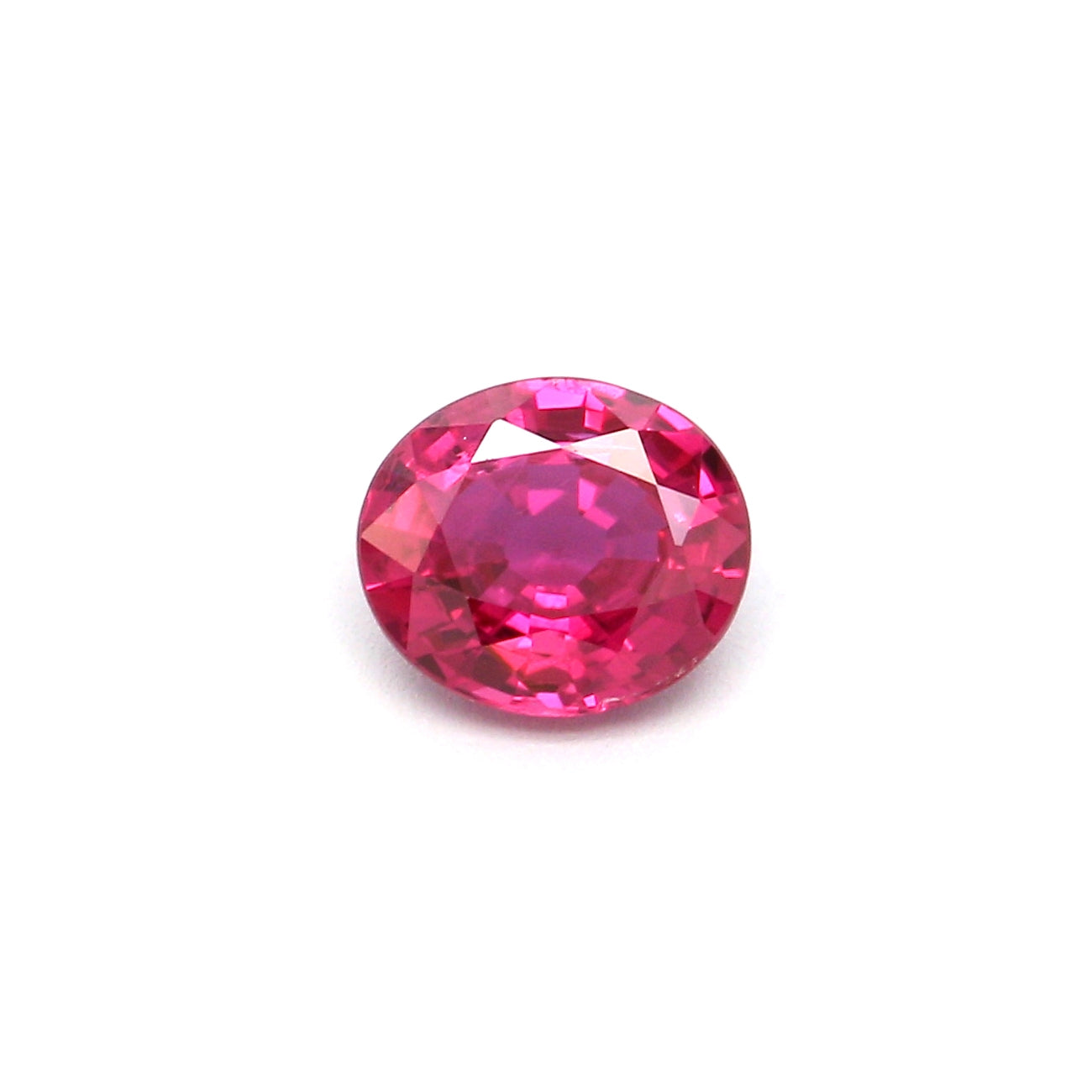 0.46ct Pinkish Red, Oval Ruby, Heated, Thailand - 5.16 x 4.47 x 2.47mm