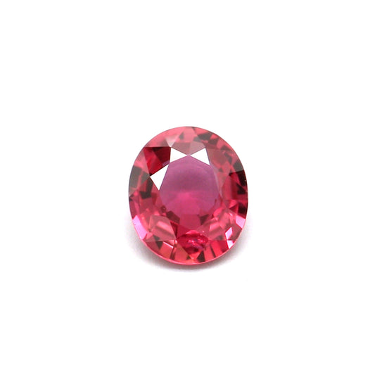 0.47ct Pink, Oval Sapphire, Heated, Thailand - 5.42 x 4.56 x 2.21mm