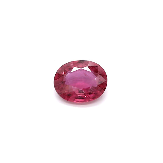0.50ct Purplish Pink, Oval Sapphire, Heated, Thailand - 5.53 x 4.45 x 2.21mm